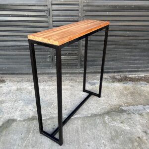 Barra estilo industrial premium en eucalipto macizo