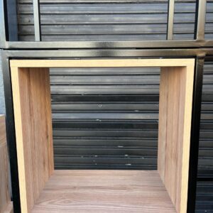 Cubo madera sin fondo